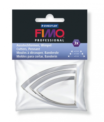 FIMO Professional "Wimpel" Ausstechformen 3 Stück