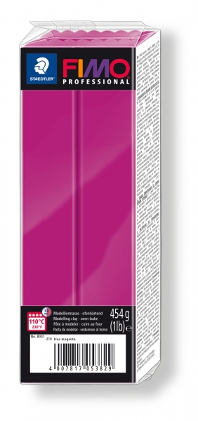 Fimo Professional Knete in violett, Modelliermasse 454g Großblock
